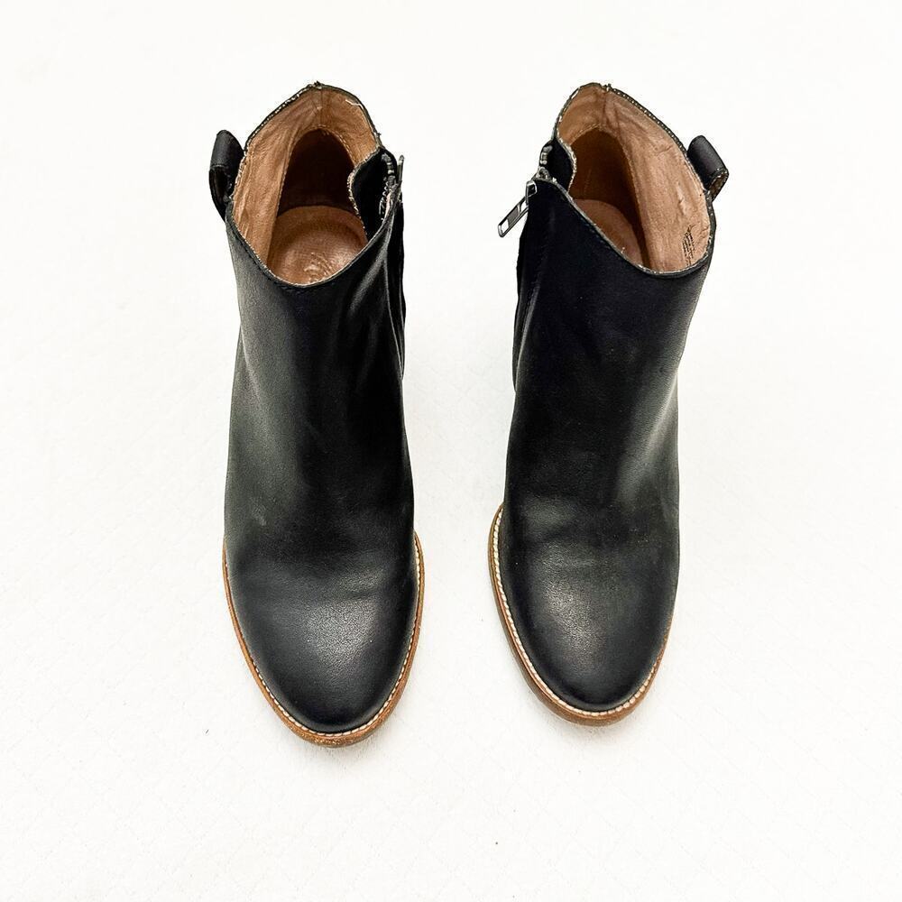 Madewell Womens Black Billie Ankle Booties Style E0191 Almond Toe Boot Size 8.5